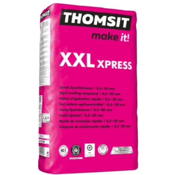 Thomsit XXL Xpress 25 KG Schnellspachtelmasse Tile Ground of Equal Boxed