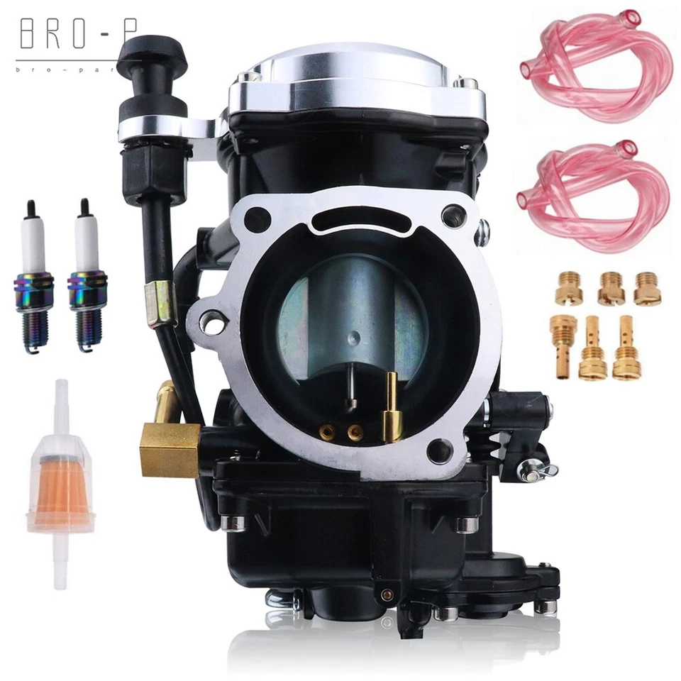 Estrangulador de carburador CV 40 mm para Harley-Davidson Heritage Softail Dyna FXR Low Rider Foto 2 de 4