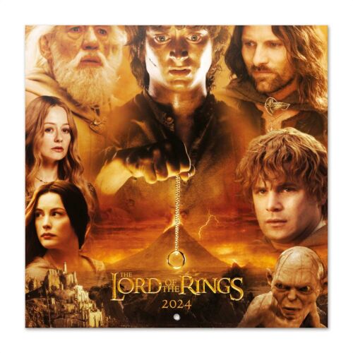 Lord Of The Rings  Official 12" x 12", Square Calendar 2024 RARE  Free Poster - Picture 1 of 3