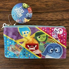 Disney Pixar INSIDE OUT Zippered Blue PENCIL CASE CARRYING NEW WITH TAGS
