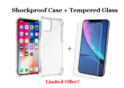 For iPhone 11 Pro X XR XS Max Clear Gel Shockproof Case Cover