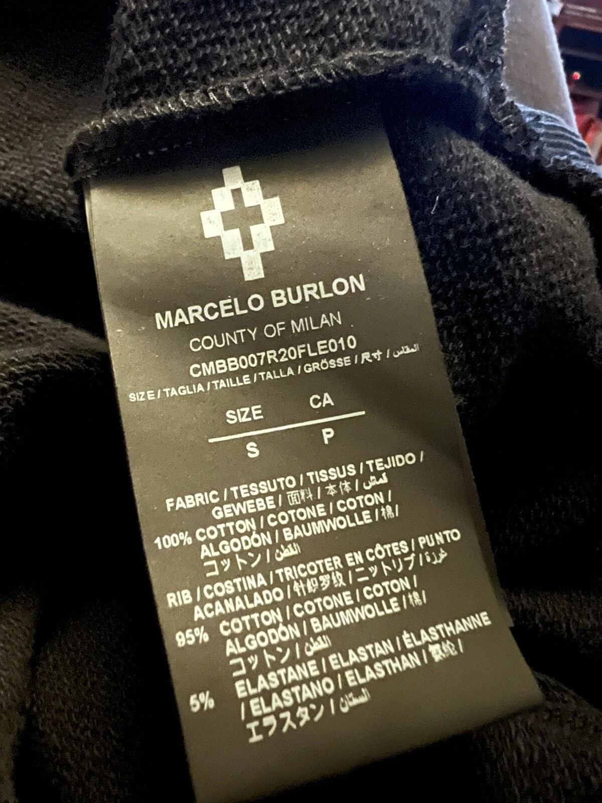 Felpa con cappuccio Marcelo Burlon Otromundo Circle nuova con etichette S