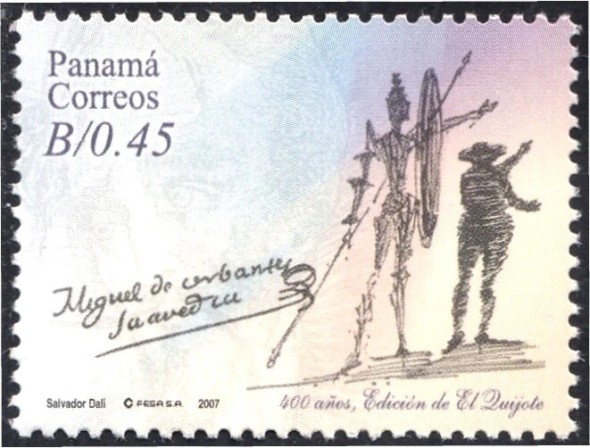 Panama 1247 2007 Quijote. Miguel de Cervantes MNH