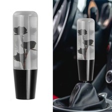 Universal 15cm Jdm Clear Black Real Rose Flower Manual Gear Stick Shift Knob Universal 15cm Jdm Clear Black Real Rose Flower Manual Gear Stick Shift Knob