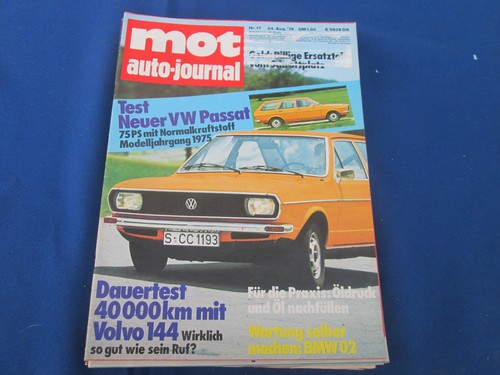 Auto Journal motor   1974   VW PASSAT mit 75 PS / VOLVO 144 - Test / BMW 02