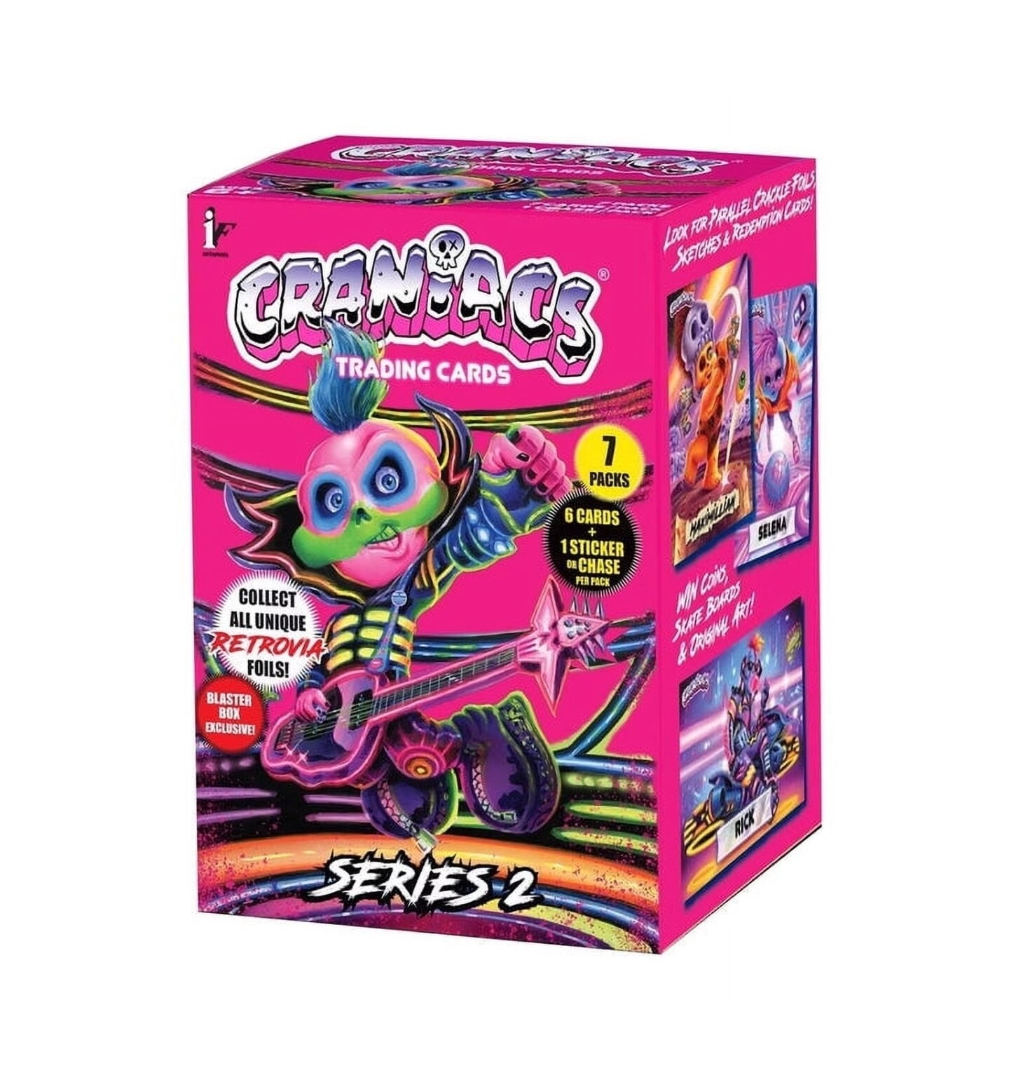 Craniacs Series 2 Trading Cards 7-Pack Blaster Box  