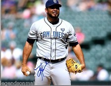 Joaquin Benoit San Diego Padres Signed 8x10 Photo LOM COA (PH1447)