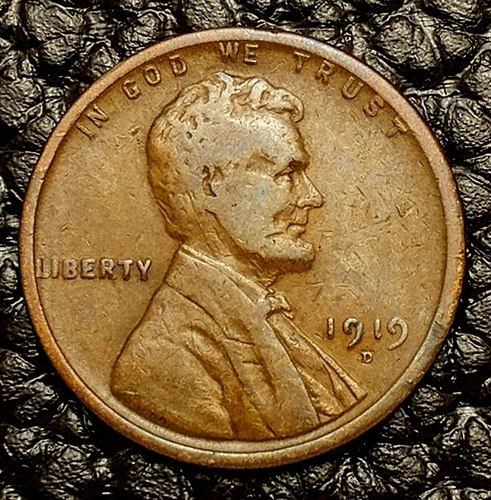 1919-D Lincoln Wheat Cent ~ FINE (F / FN) Condition ~ COMBINED SHIPPING!