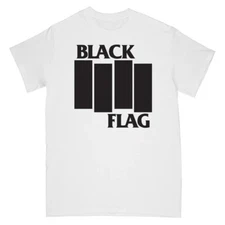 Black Flag Band T-shirt Black Flag Bars Logo Tee SST Records