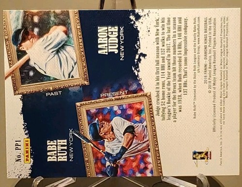 Aaron Judge Babe Ruth 2018 Panini Diamond Kings Past & Present #PP1. 💥 - Bild 6 von 9