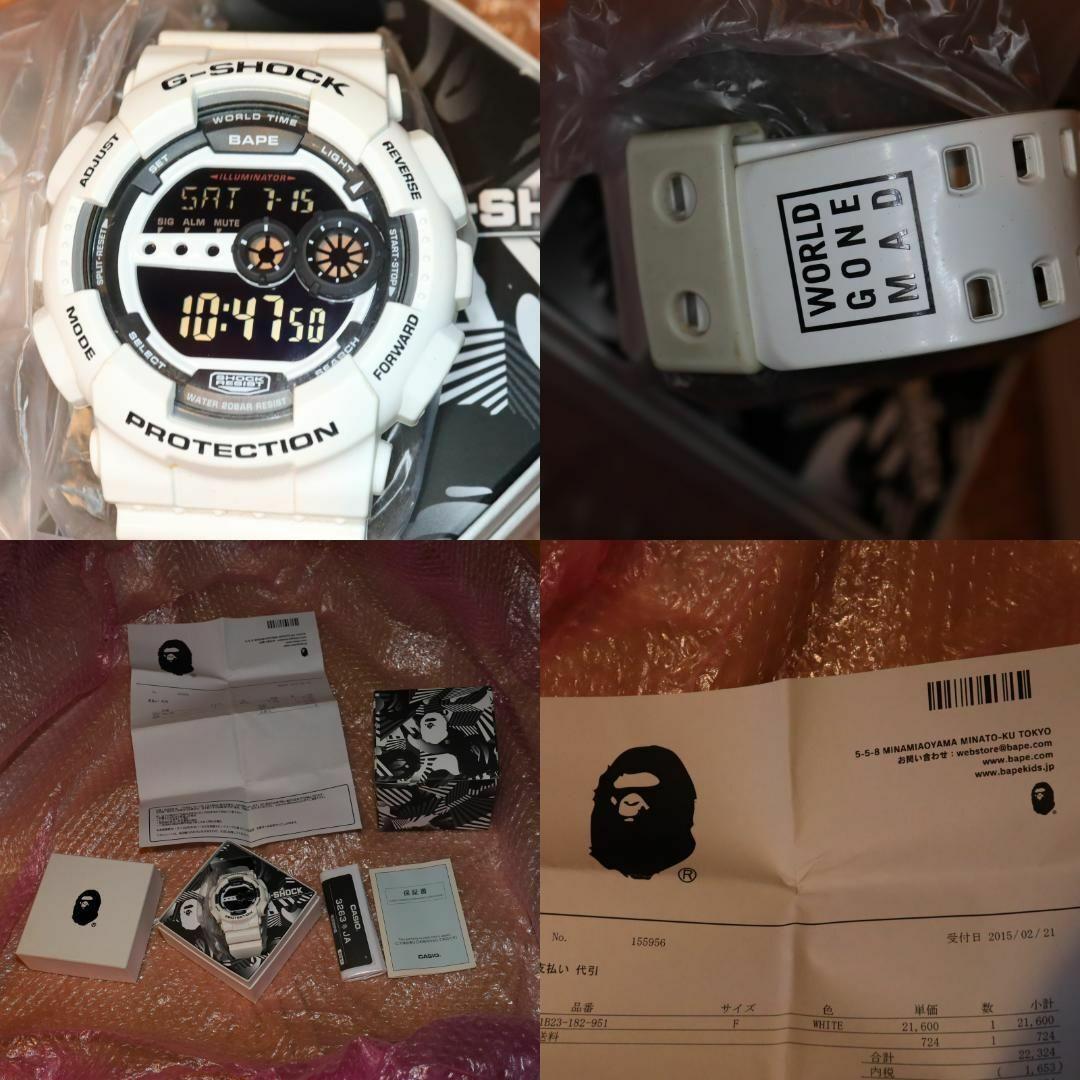 BAPE G-SHOCK GD-100 15SSエイプジーショックホワイト BAPE G-SHOCK GD-100 15SS APE Shock White | eBay