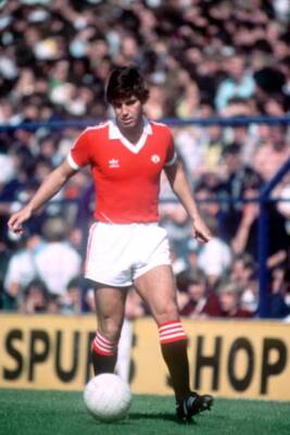 Martin Buchan Manchester United 1980 Football Soccer Historic Old Photo 1