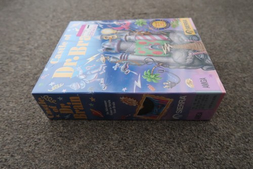 Castle Of Dr. Brain By Sierra ~ Original Boxed Amiga Game Still Factory Sealed - Afbeelding 4 van 6