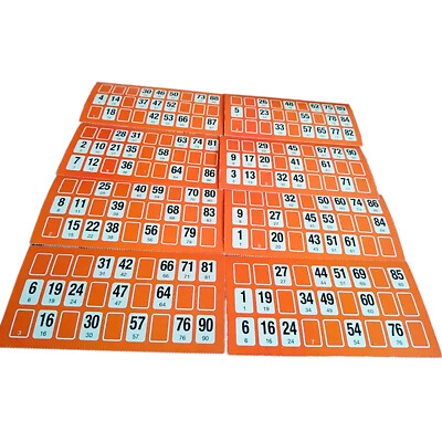 ARBUTUS Jeu De Bingo Loto – 48 Cartons 4 Couleurs, 90 Jetons Numérotés Et 100 Marqueurs Plastiques