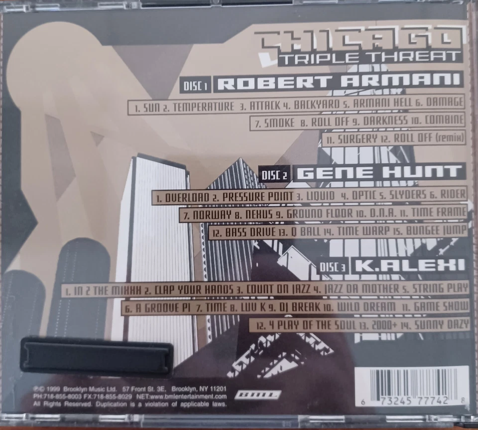 Chicago Triple Threat (3 CD) - Robert Armani, Gene Hunt, K. Alexi (1999) — 第 2/2 张图片