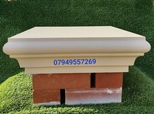 Pillar/pier caps for brick and half pillars