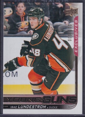 ISAC LUNDESTROM, 2018 Upper Deck Young Guns UD EXCLUSIVES #466, /100
