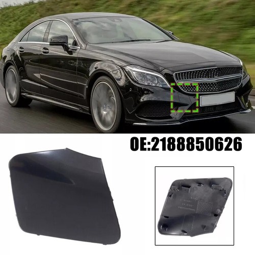 For Mercedes W218 Front Bumper Tow Hook Cover Cap ABS Plastic 2015 2017