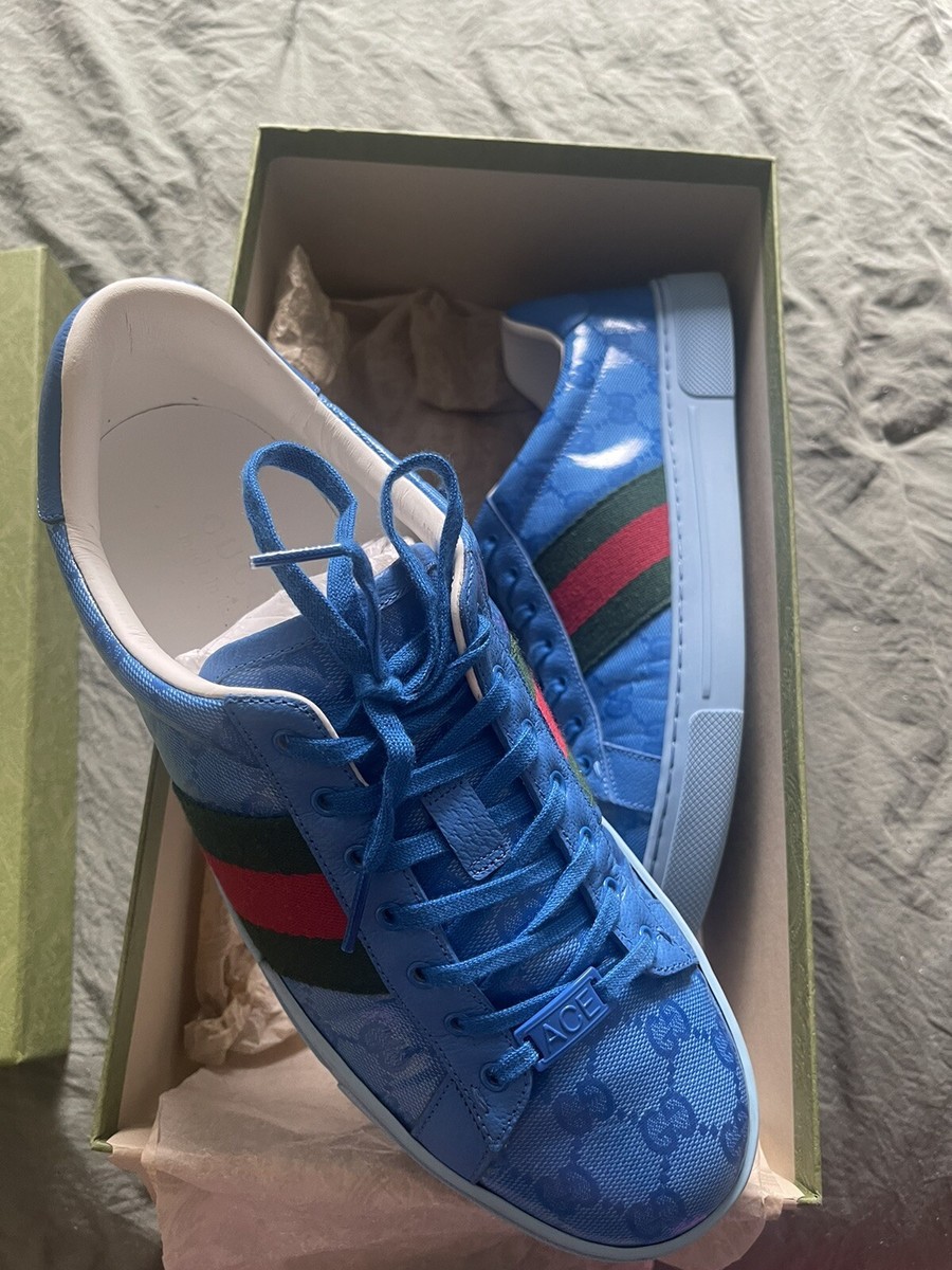 Gucci Blue Ace GG Crystal Canvas Sneaker | eBay display picture 3
