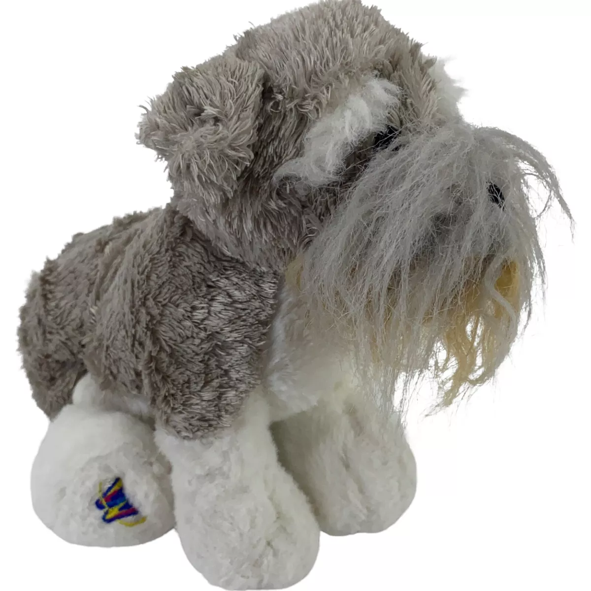 Ganz Webkinz Schnauzer Dog Stuffed Animal Toy Plush 10 in No Code