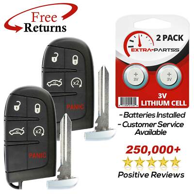 2 For 2011 2012 2013 2014 ~ Chrysler 300 Keyless Entry Smart Remote Car Key Fob