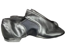 NIB CG15C Childs 13 M Jazz Dance Shoes Black Split Sole Stretch Boys Girls Kids