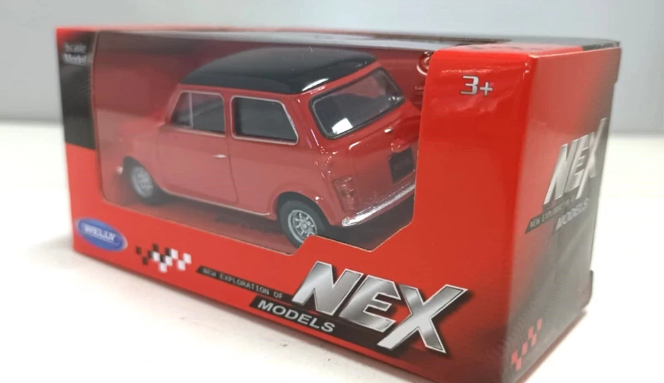 Mini Cooper 1300 Rosso Red Welly 1:43 Nuovo 1/43 - Immagine 3 di 4