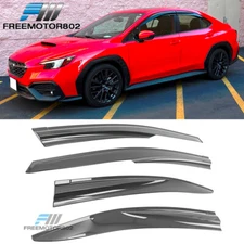 Fits 22-25 Subaru WRX 5th Mugen Style Window Visors Rain Guards Vent Shade 4PCS