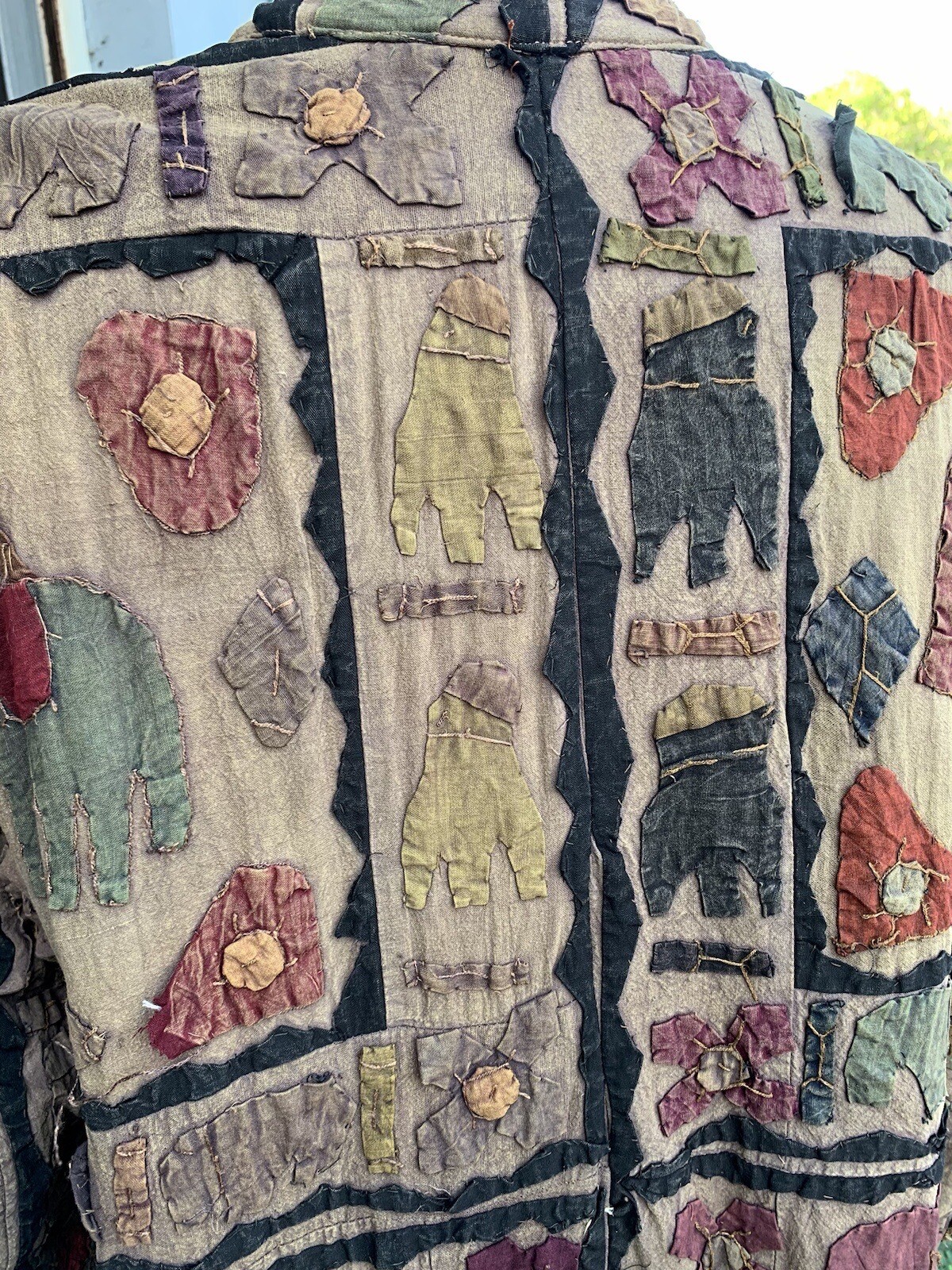 Vintage Indian Patchwork Handmade Elephant Long W… - image 10