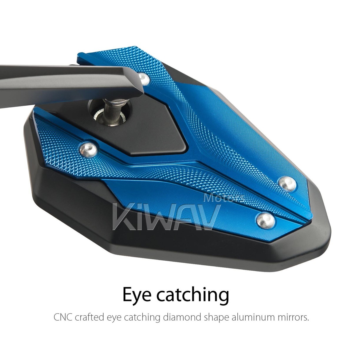 Bar end mirrors ViperII all blue fits Moto Guzzi V7 III Milano