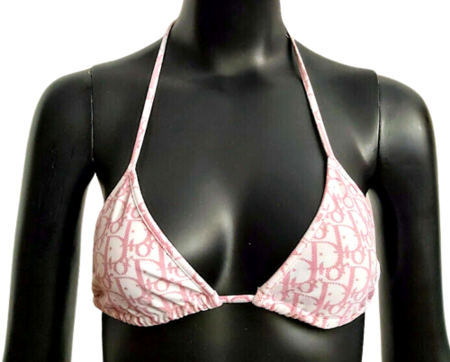 ❤️CHRISTIAN DIOR, Pink Dots MONOGRAM pattern BIKINI SET sz: M