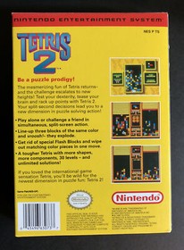 NES Tetris 2 (Nintendo Entertainment System, 1993) Excellent Condition Complete