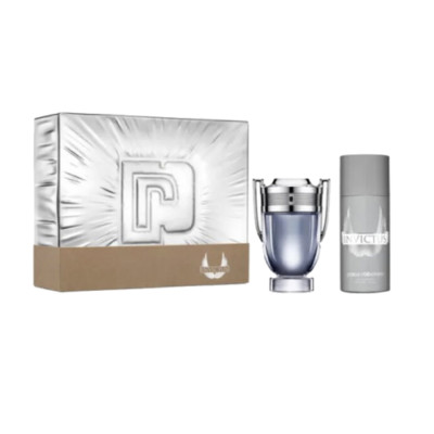 Invictus by Paco Rabanne 2pc Gift Set 6.8 oz EDT Cologne + 5.1 ozDeodorant Spray