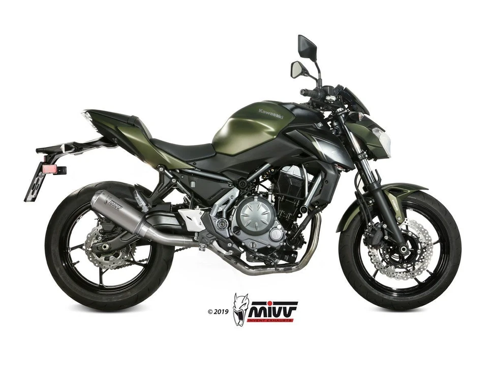 SCARICO COMPLETO 2X1 MIVV MK3 ACCIAIO INOX PER KAWASAKI Z 650 2017-2023 - Immagine 3 di 4