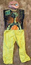 Vintage 1982 Universal City Studio E.T. Costume, Mask Extraterrestrial Halloween