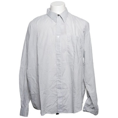 Classic Jackson, Hemd, Größe: 45/46, Weiß/Grau, Baumwolle/Polyester #kT4