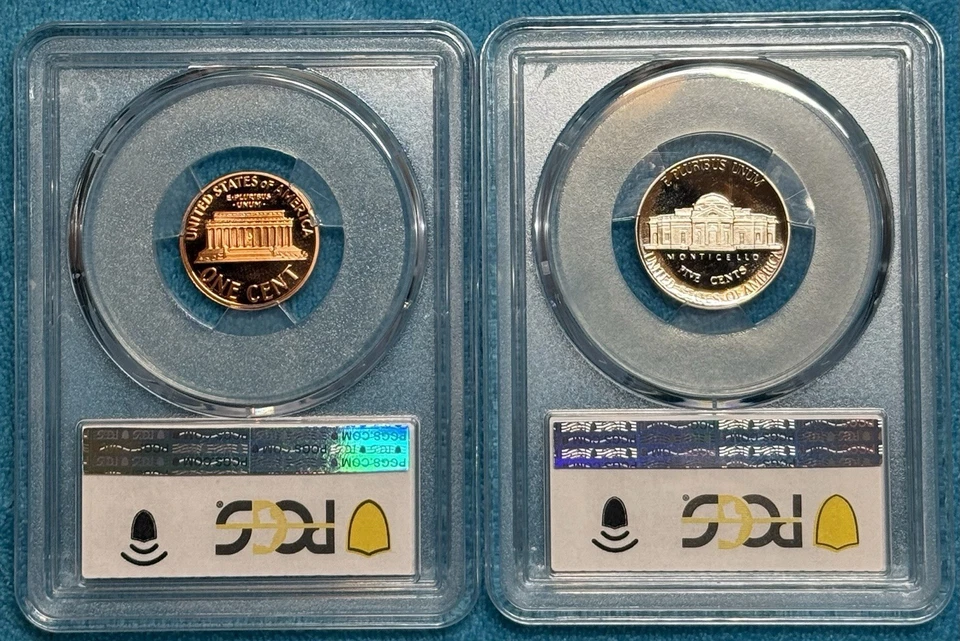 1991 S PR70 DCAM ( 1 ) LINCOLN CENT (1 NICKEL ) - Image 2 of 2