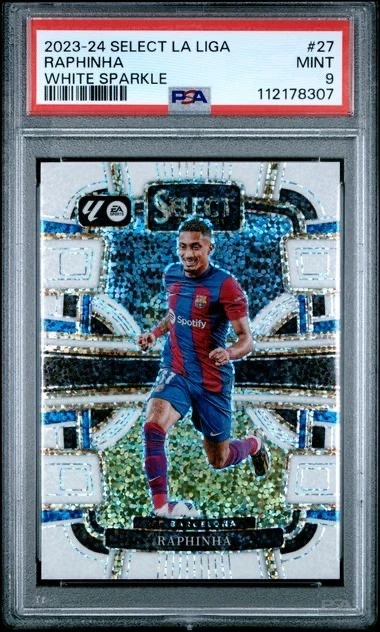 2023-24 Select La Liga Raphinha White Sparkle