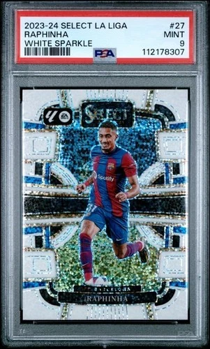 2023-24 PANINI SELECT LA LIGA RAPHINHA WHITE SPARKLE