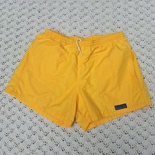 Vtg Patagonia Baggies Shorts Swim Trunks Lined Suit Hiking Outdoor Yellow Small