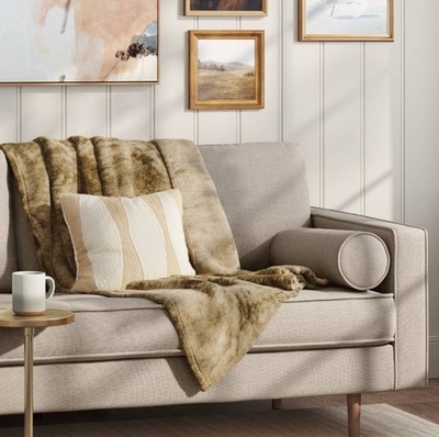 Oversized Primalush Throw Blanket 50''x70'' Cream - Threshold  Soft Cozy Green