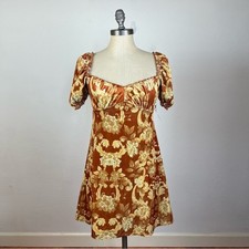 Urban Outfitters Floral Velvet Mini Dress NWT Small
