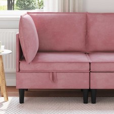 Divano con Stoccaggio Velluto Moderno in soggiorno Seating Pratico vidaXL