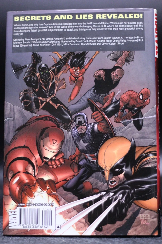 New Avengers #2 DJ/HC 2008 1st Print David Finch Variant Cover DJ VF/NM HC FN/VF - Image 2 of 4