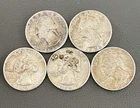 Lot Of 5-Washington 90% Silver Quarters (AX19)