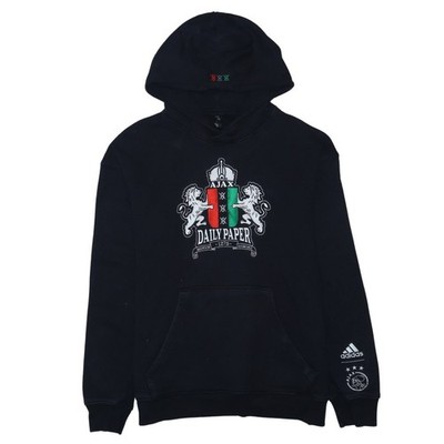 Adidas x Daily Paper Ajax Herren Schwarz Pullover Hoodie Gr. L