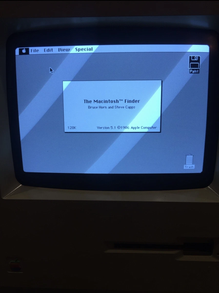 Apple Macintosh 128k 1984 Original Early Mac M0001 - Bag, Mouse, Cable, Manual