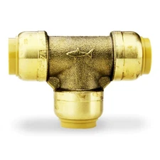 SharkBite 1/2" Push to Connect Tee DZR Brass