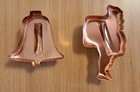 Lot Of 22 Vintage Aluminum Cookie Cutters 4 Copper Color Christmas & More Tree  — photo 5