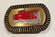 Vintage Railroad Train Caboose Belt Buckle - Enameled ONW 555000
